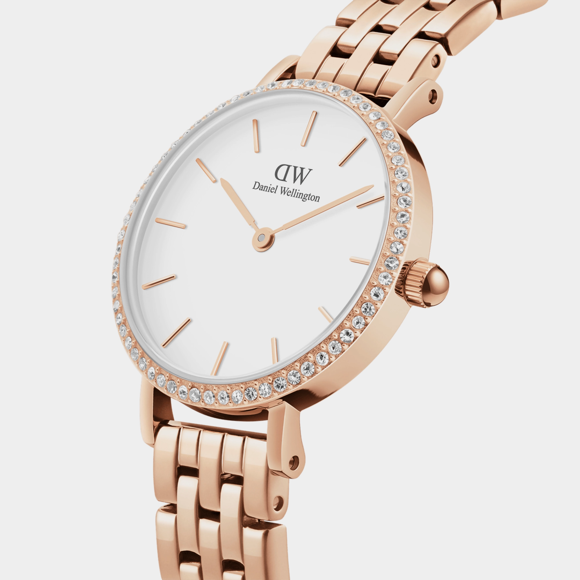 Petite Women's White Analog Stainless Steel Watch DW00100666K