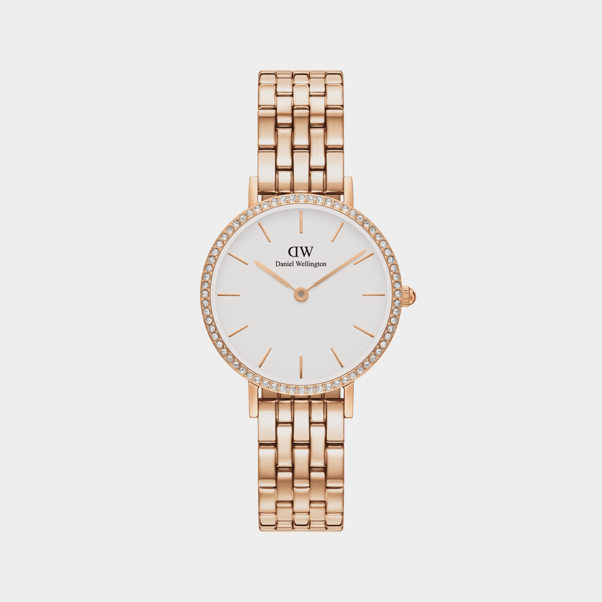 Petite Women's White Analog Stainless Steel Watch DW00100666K