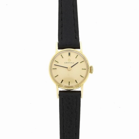 Pre Owned Certina 9ct Gold Leather Strap Mechanical Ladies Swiss Watch RW0615