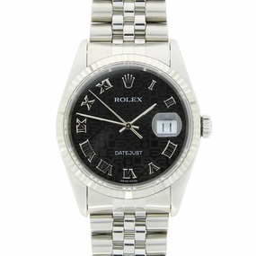 Pre Owned Rolex Oyster Perpetual Datejust 36 Jubilee Mens Watch 16234 Papers RW0485 (1997)