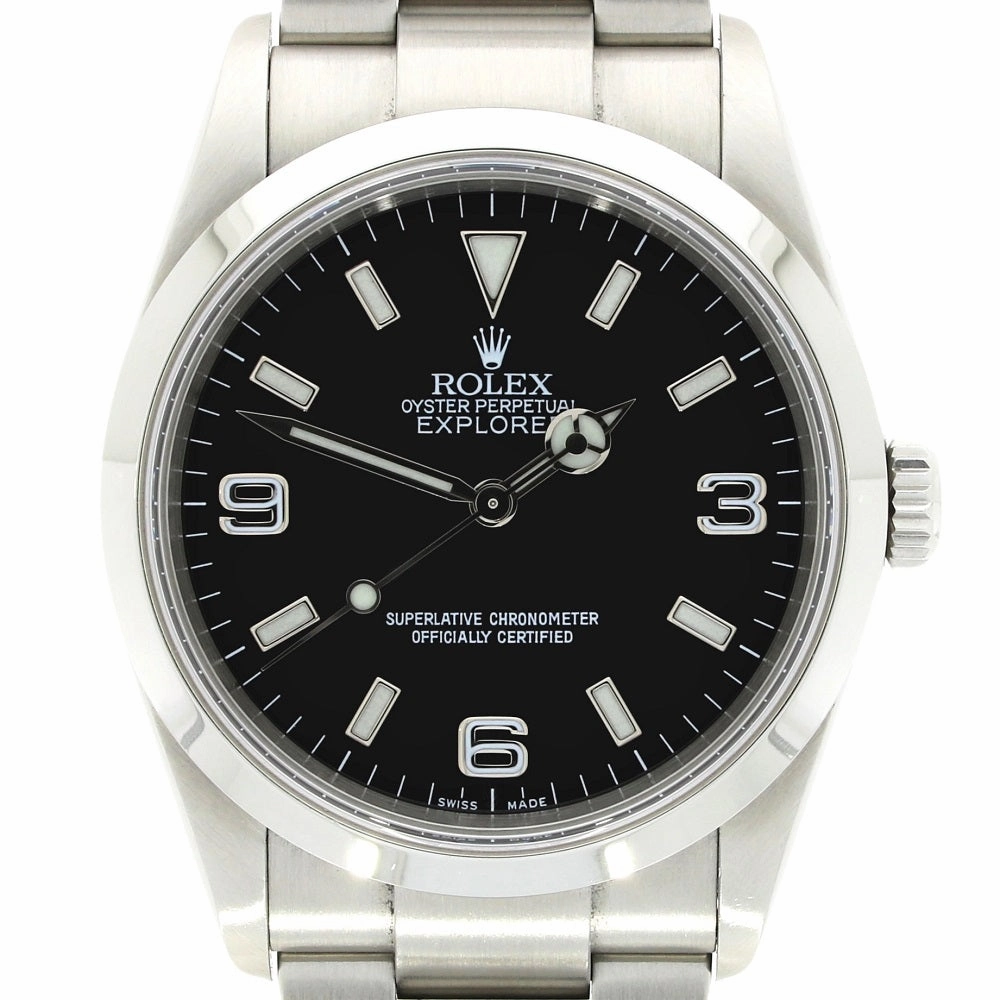 Pre Owned Rolex Oyster Perpetual Explorer 36 Watch 114270 Papers RW0502 (2011)