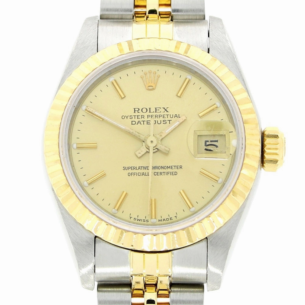 Pre Owned Rolex Oyster Perpetual Lady Datejust Bi Metal Ladies Watch 69173 RW0550 (1987)