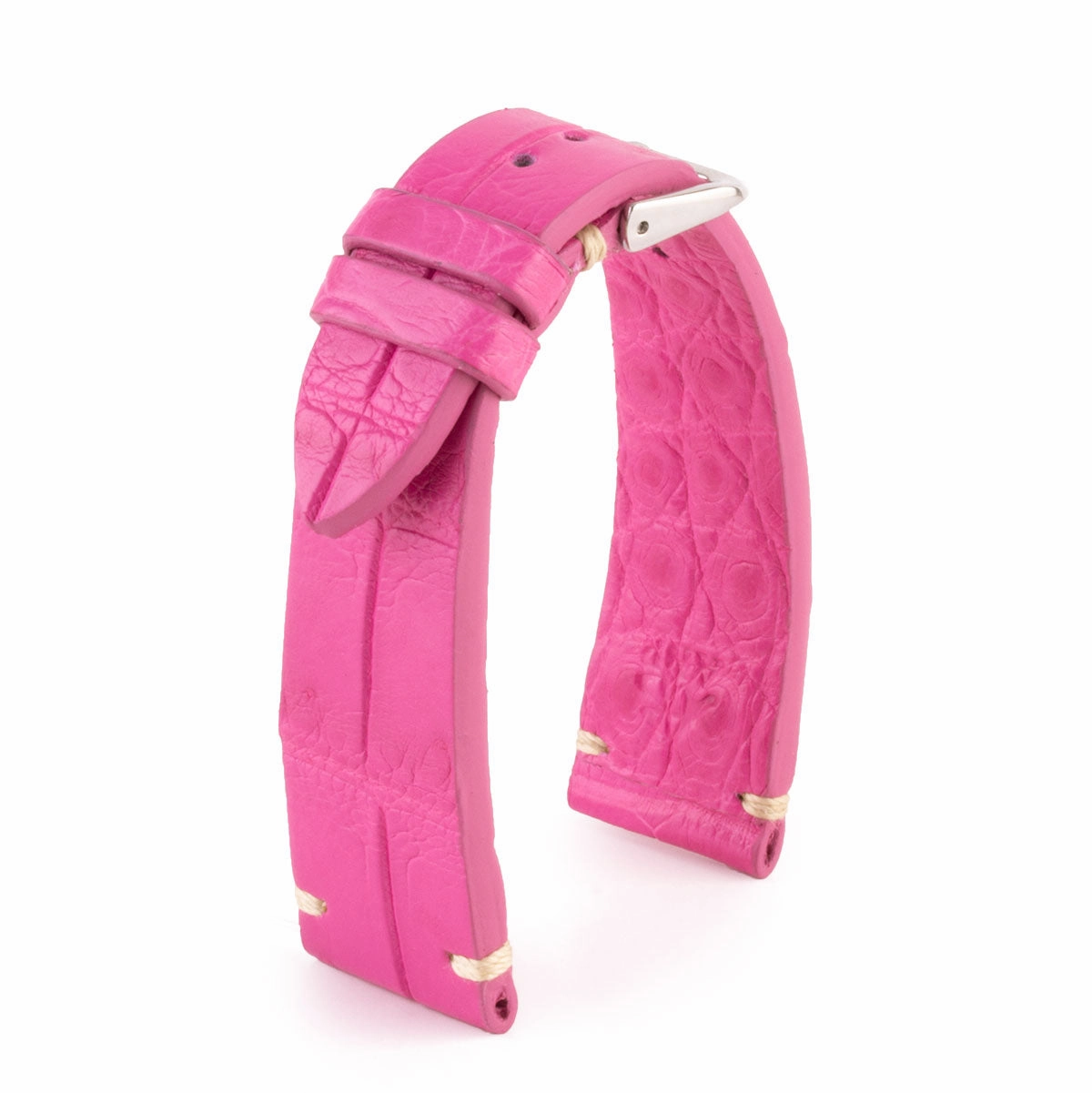 Premium Vintage watchband - Alligator leather strap (black, brown, grey, blue, kaki, red...)
