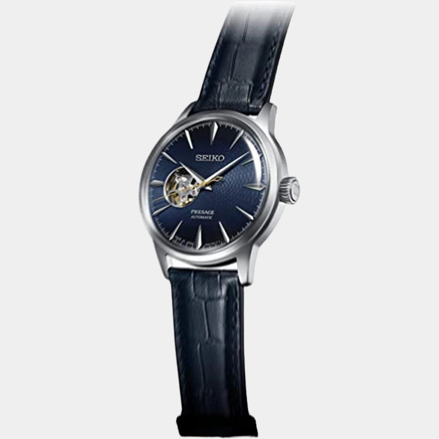 Presage Men Automatic Blue Dial Analog Leather Watch SSA405J1