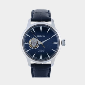 Presage Men Automatic Blue Dial Analog Leather Watch SSA405J1