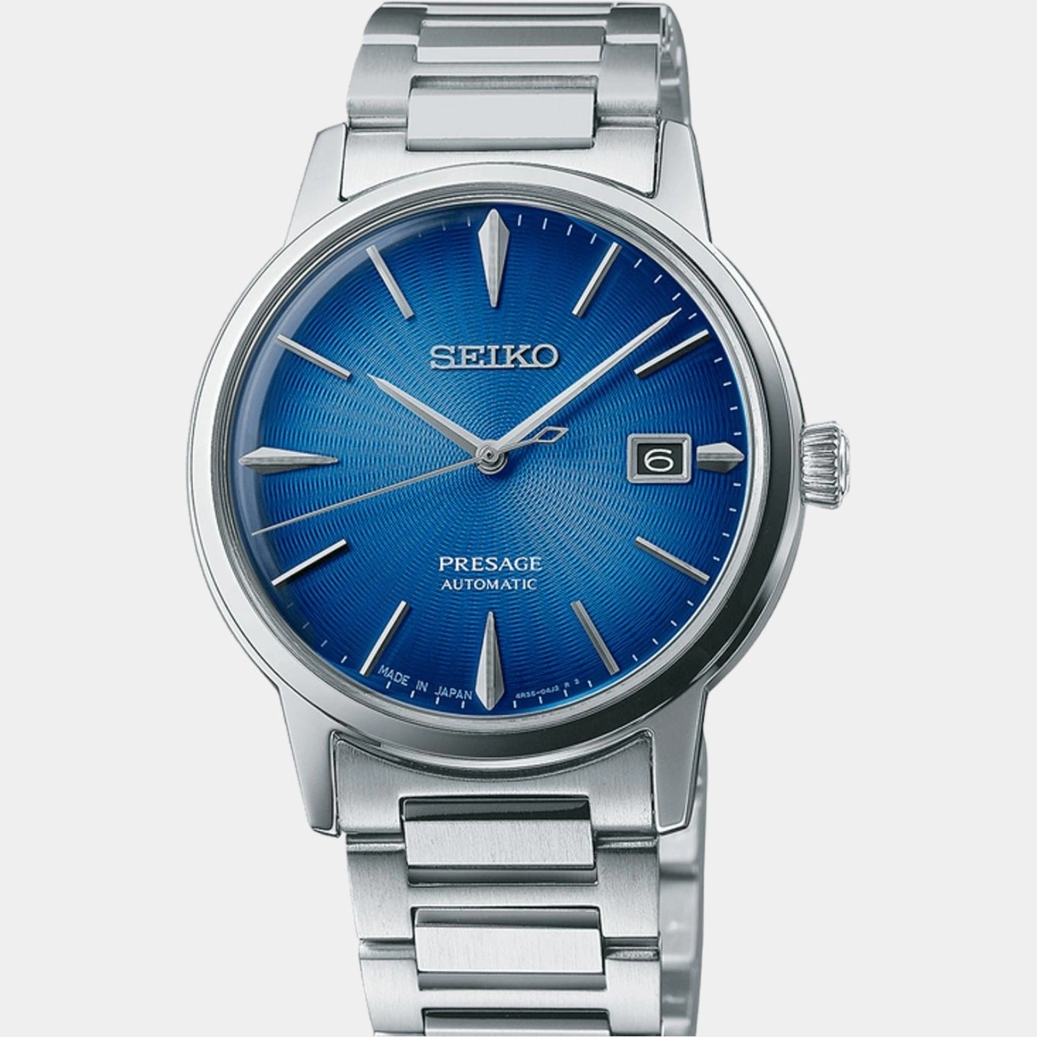 Presage Men Automatic Blue Dial Analog Stainless Steel Watch SRPJ13J1