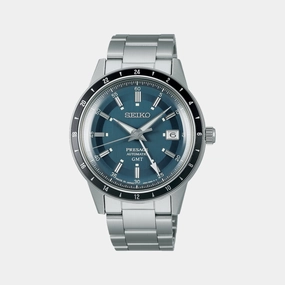 Presage Men Automatic Blue Dial Analog Stainless Steel Watch SSK009J1
