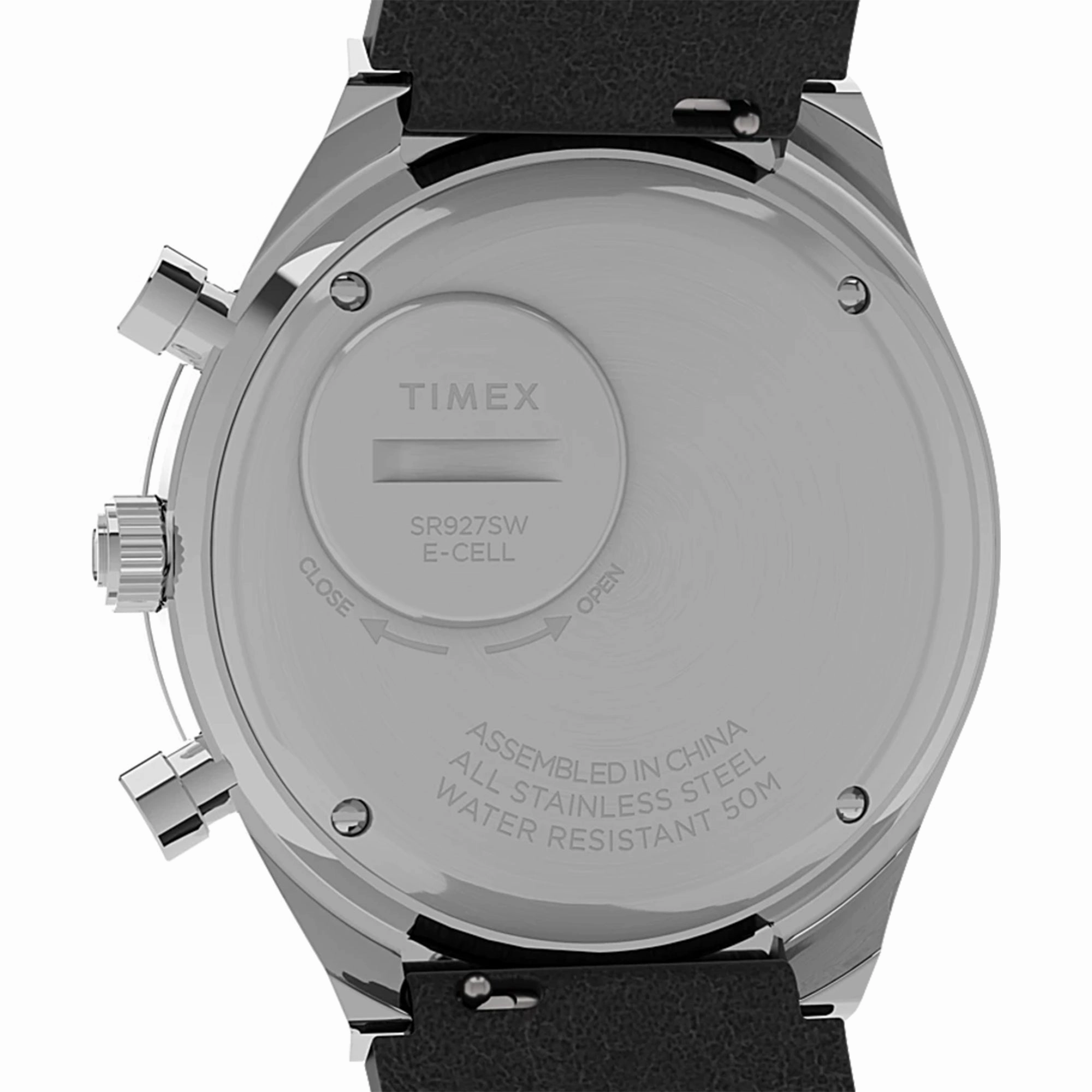 Q Timex Chronograph 40mm Leather Band