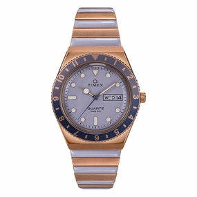 Q Timex Day-Date 36mm Stainless Steel Band