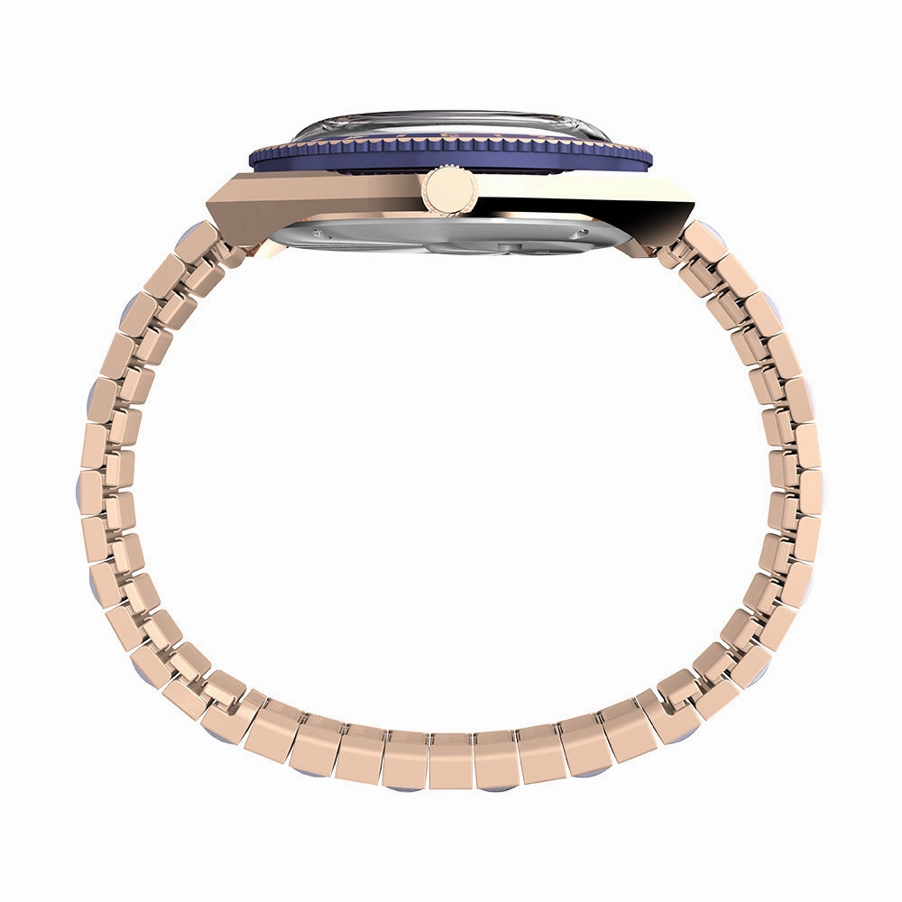 Q Timex Day-Date 36mm Stainless Steel Band
