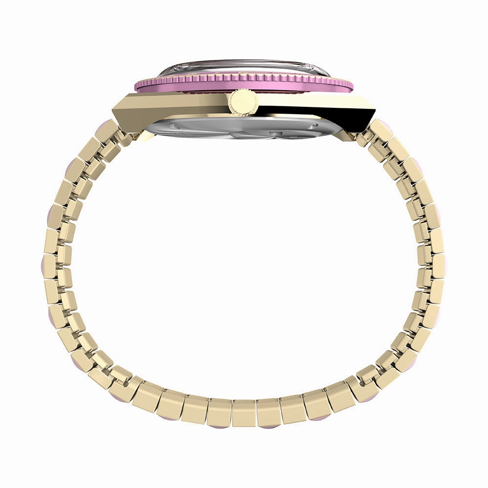 Q Timex Day-Date 36mm Stainless Steel Band