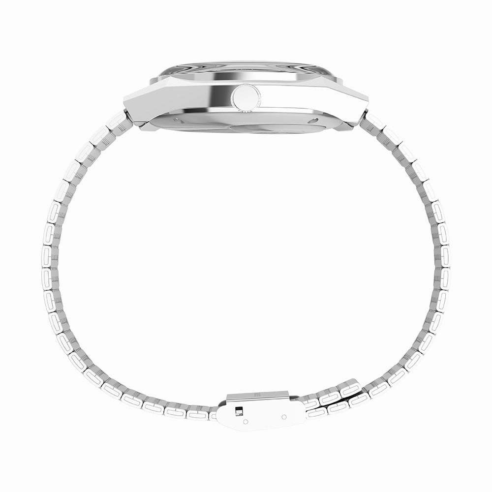 Q Timex Day-Date 38mm Stainless Steel Band