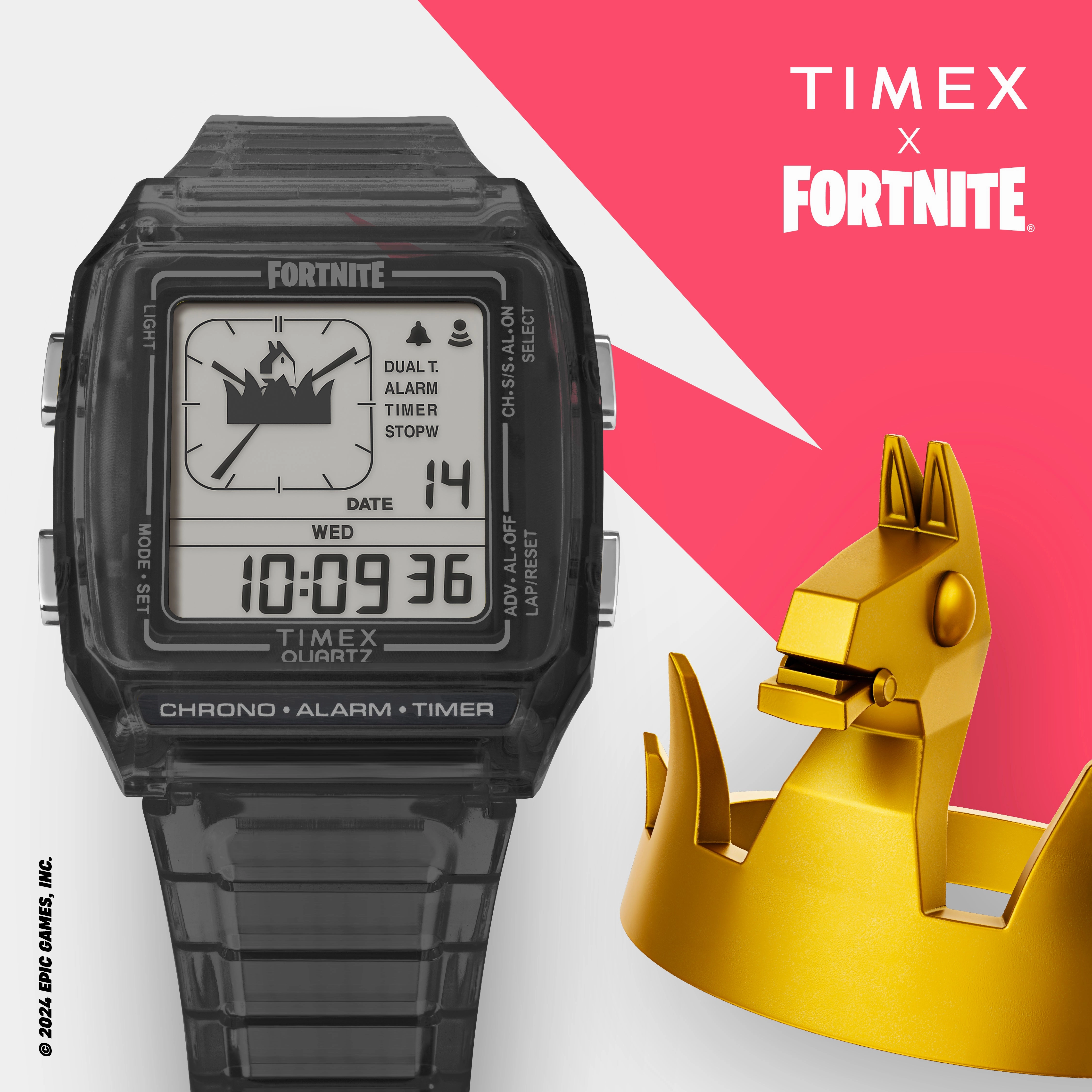 Q Timex LCA x Fortnite 35mm Resin Strap Watch