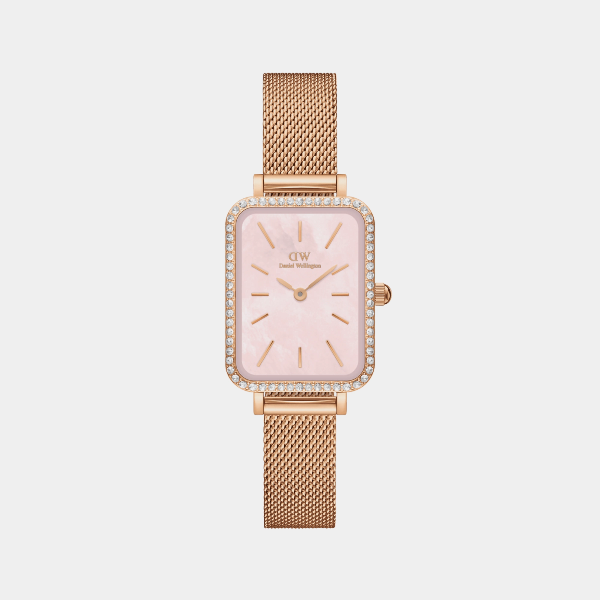Quadro Women's Mother Of Pearl Analog Stainless Steel Watch DW00100669K