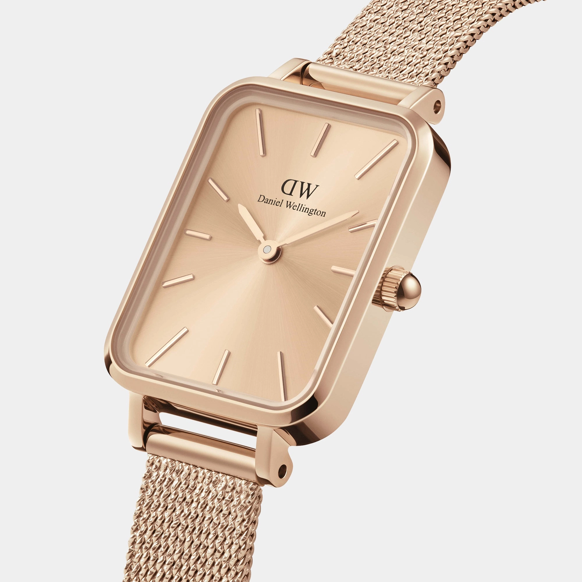 Quadro Women's Rose Gold Analog Stainless Steel Watch DW00100484