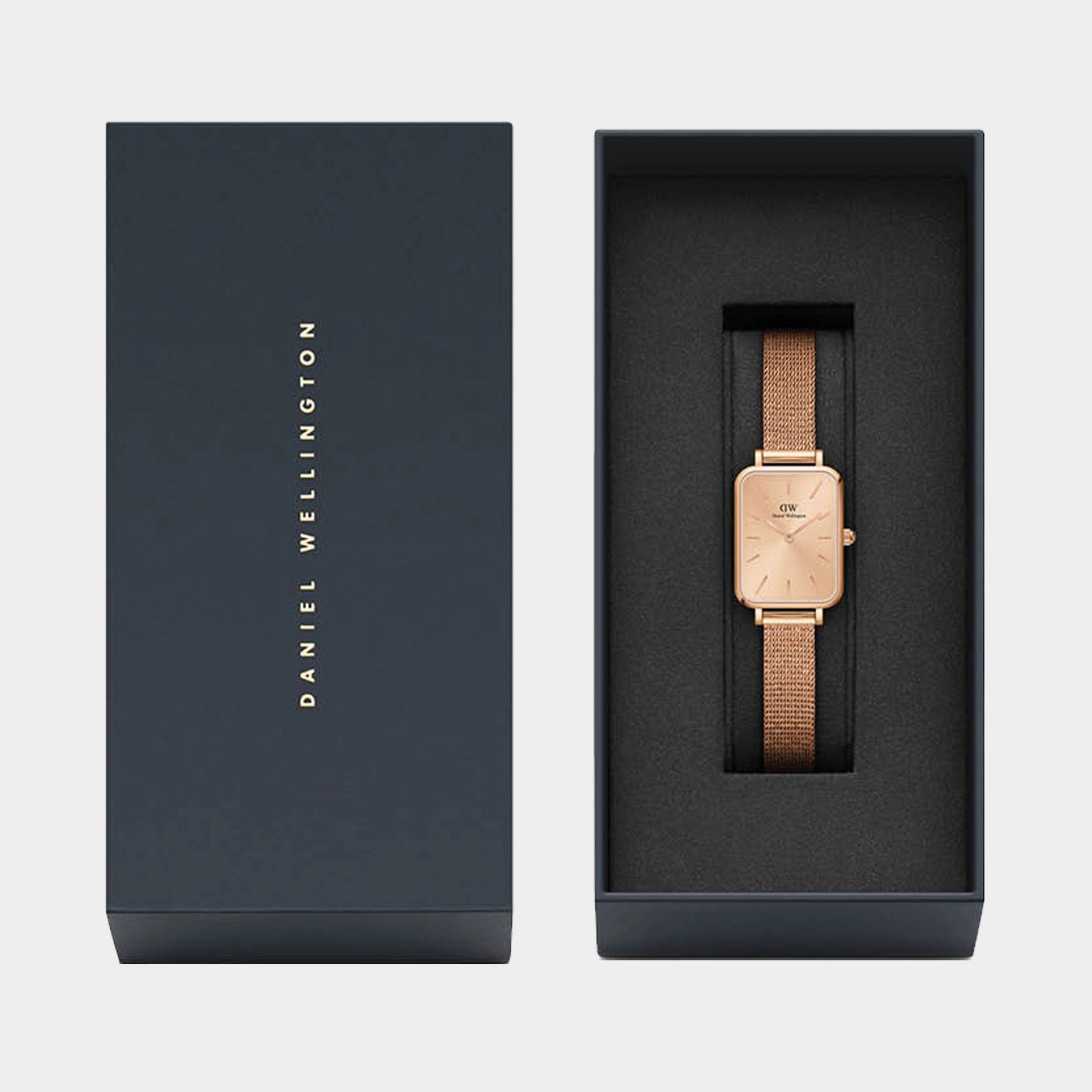Quadro Women's Rose Gold Analog Stainless Steel Watch DW00100484