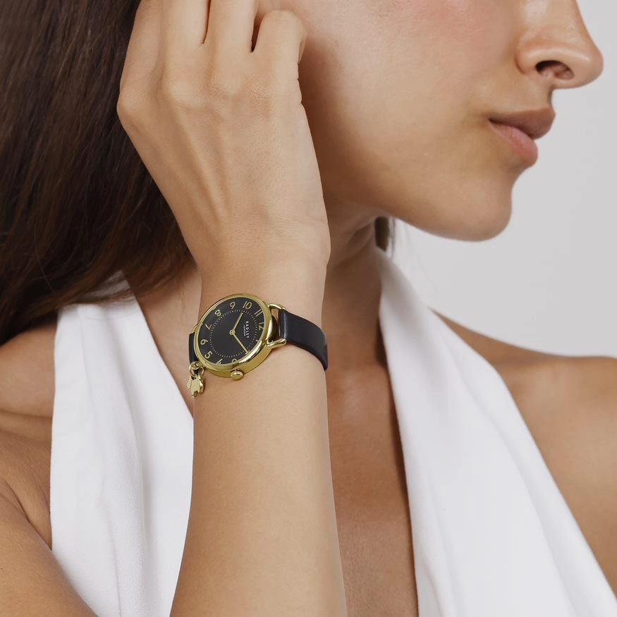 Radley Black Leather Strap Ladies Watch RY21660