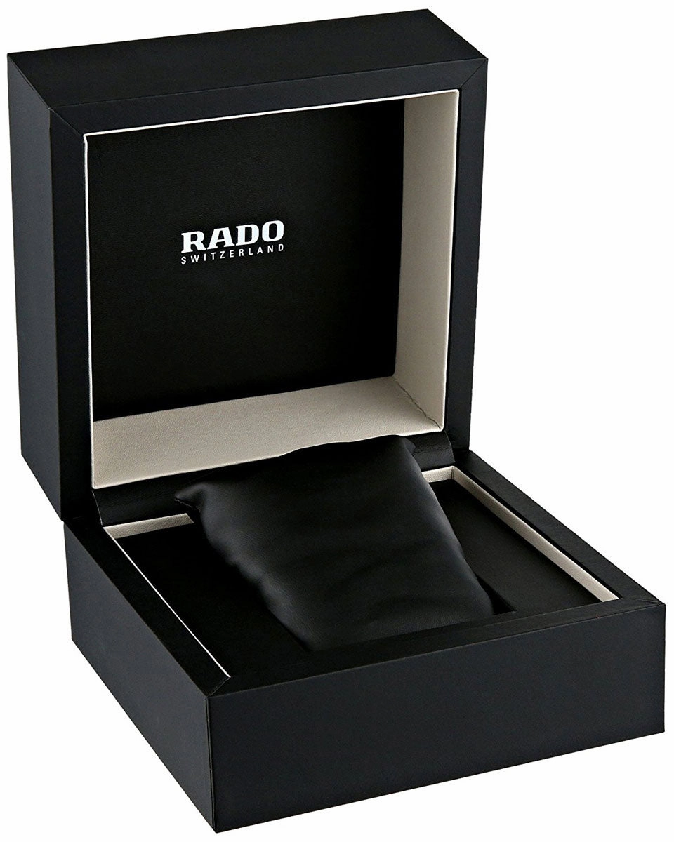 Rado Coupole Classic L Silver Dial Brown Leather Strap Automatic Mens Watch R22860725