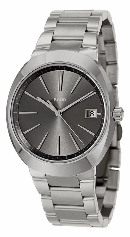 Rado D-Star Ceramos & Steel Mens Watch Calendar Quartz Grey Dial R15943113