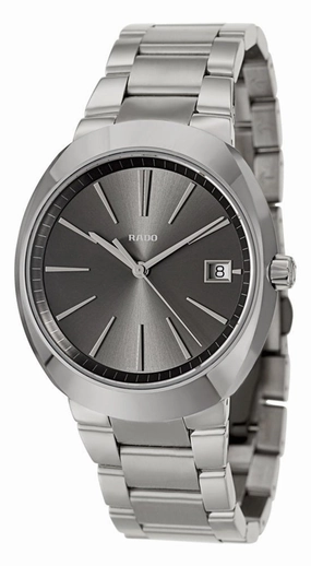 Rado D-Star Ceramos & Steel Mens Watch Calendar Quartz Grey Dial R15943113