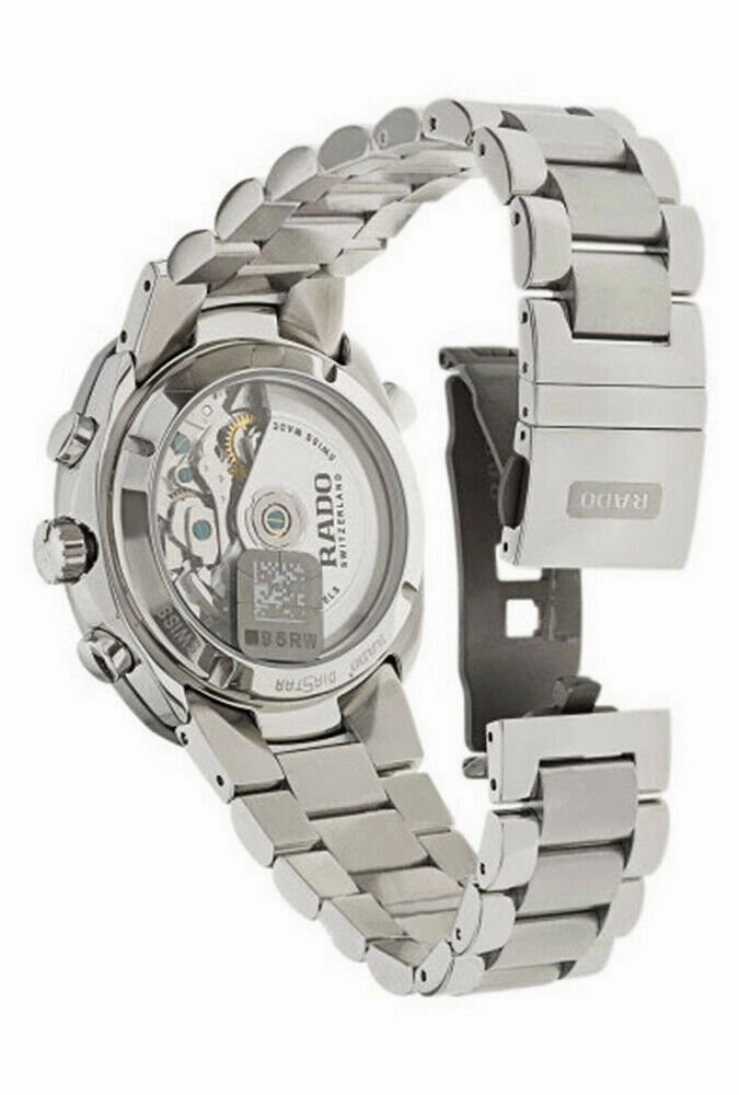 Rado Original Stainless Steel COSC Automatic Chronograph Blue Black Dial Mens Watch R12694163