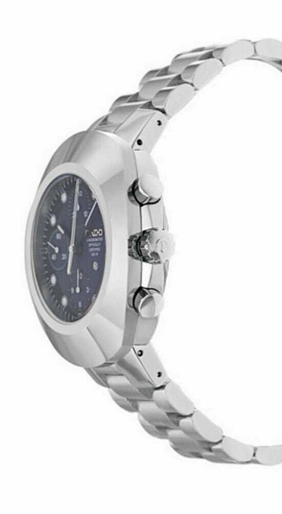 Rado Original Stainless Steel COSC Automatic Chronograph Blue Black Dial Mens Watch R12694163