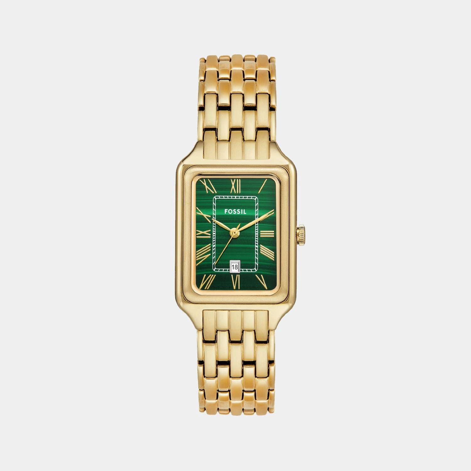 Raquel Women Quartz Green Dial Analog Stainless Steel Watch ES5341