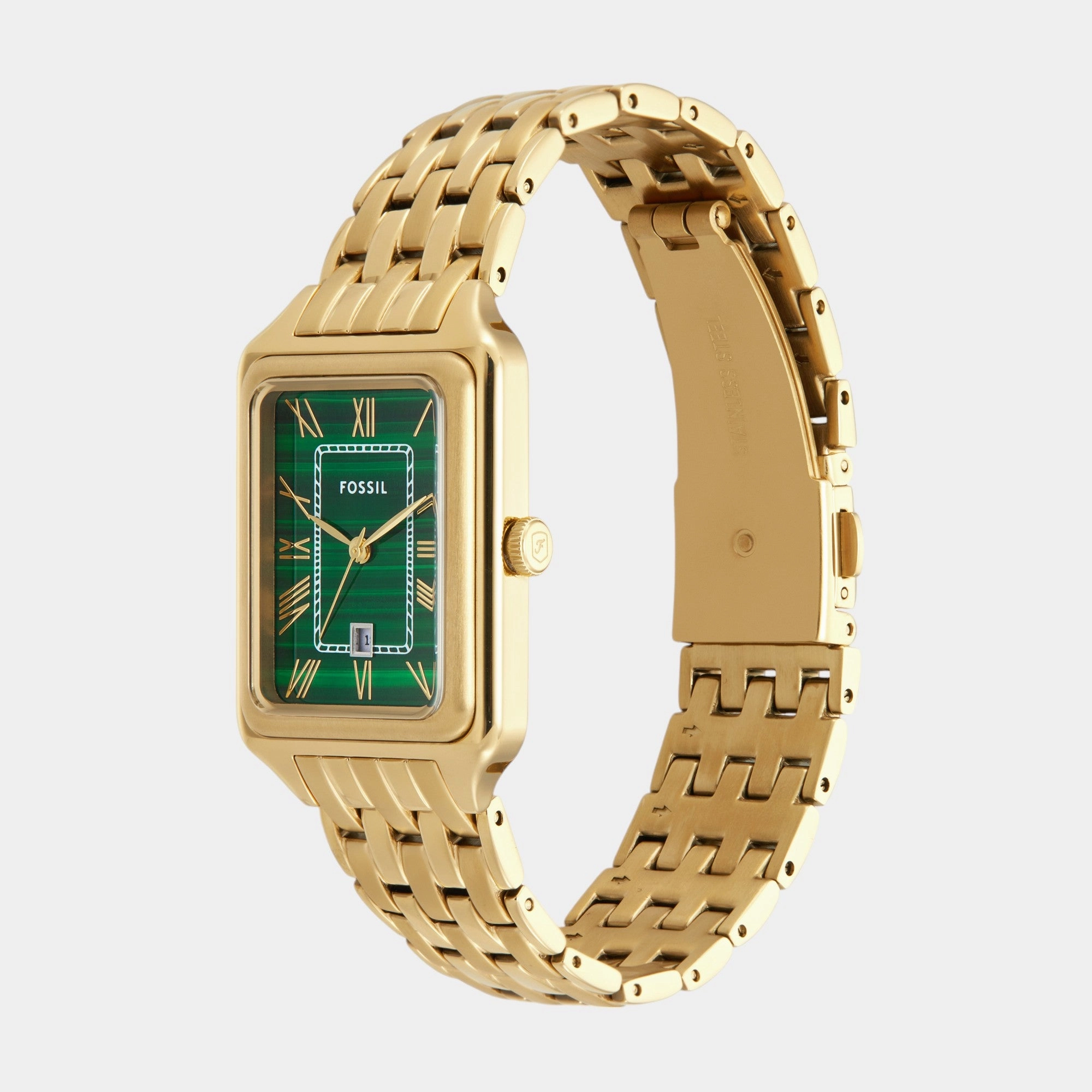 Raquel Women Quartz Green Dial Analog Stainless Steel Watch ES5341