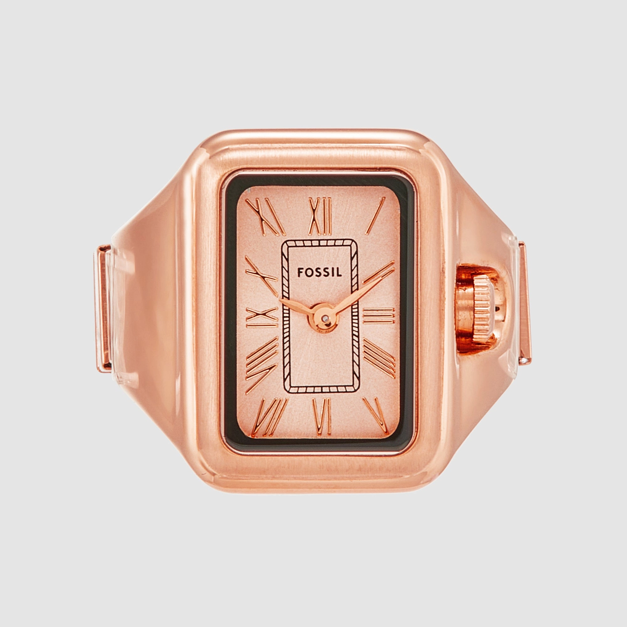 Raquel Women Quartz Rose Gold Dial Ring Analog Stainless Steel Watch ES5345