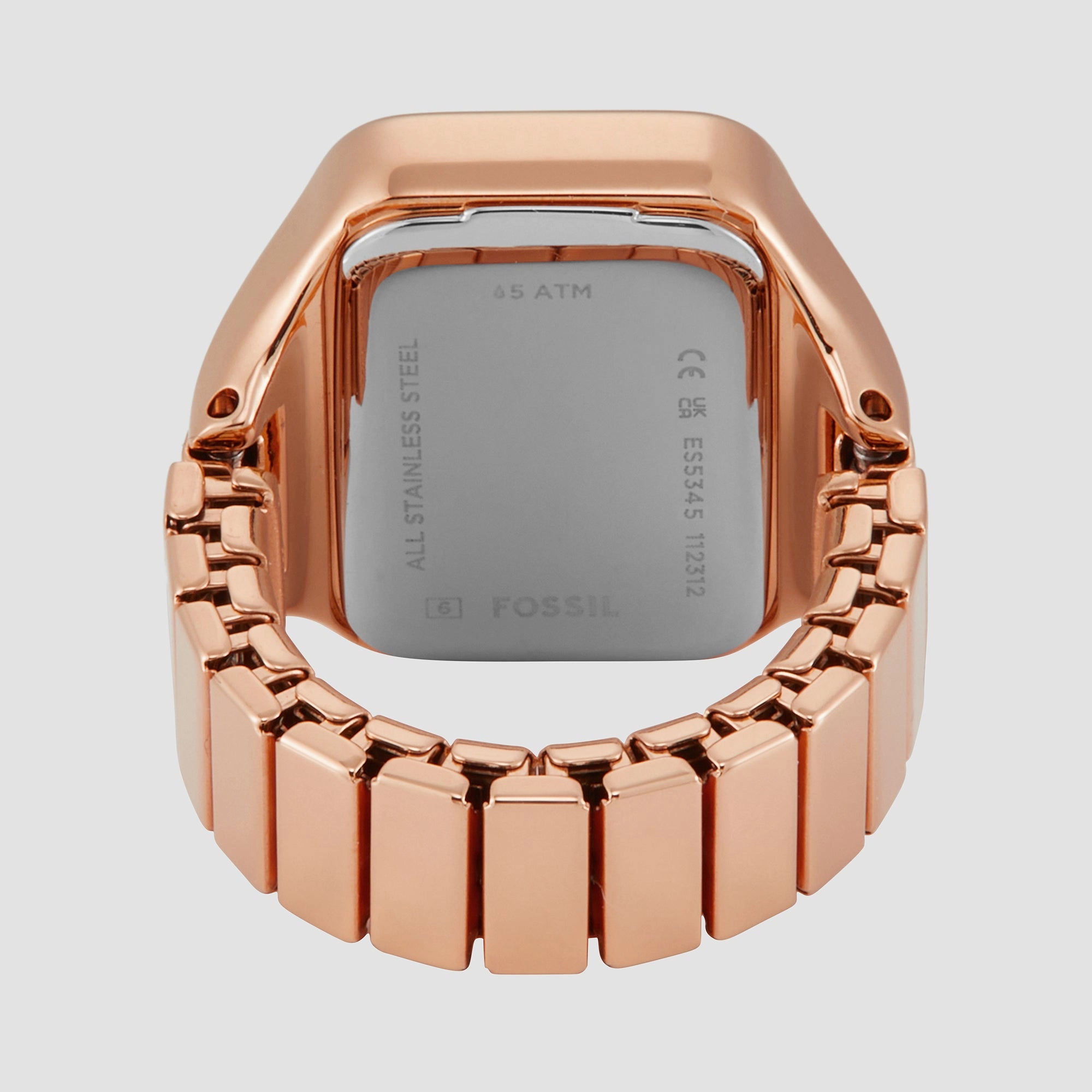 Raquel Women Quartz Rose Gold Dial Ring Analog Stainless Steel Watch ES5345