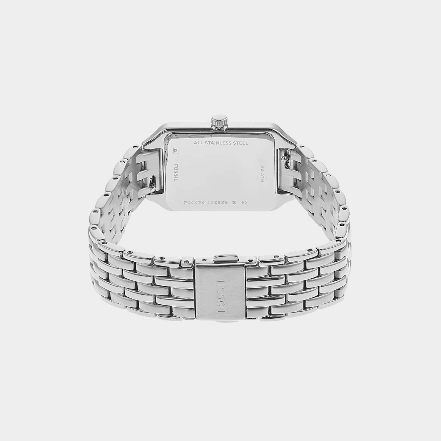 Raquel Women Quartz Silver Dial Analog Stainless Steel Watch ES5221