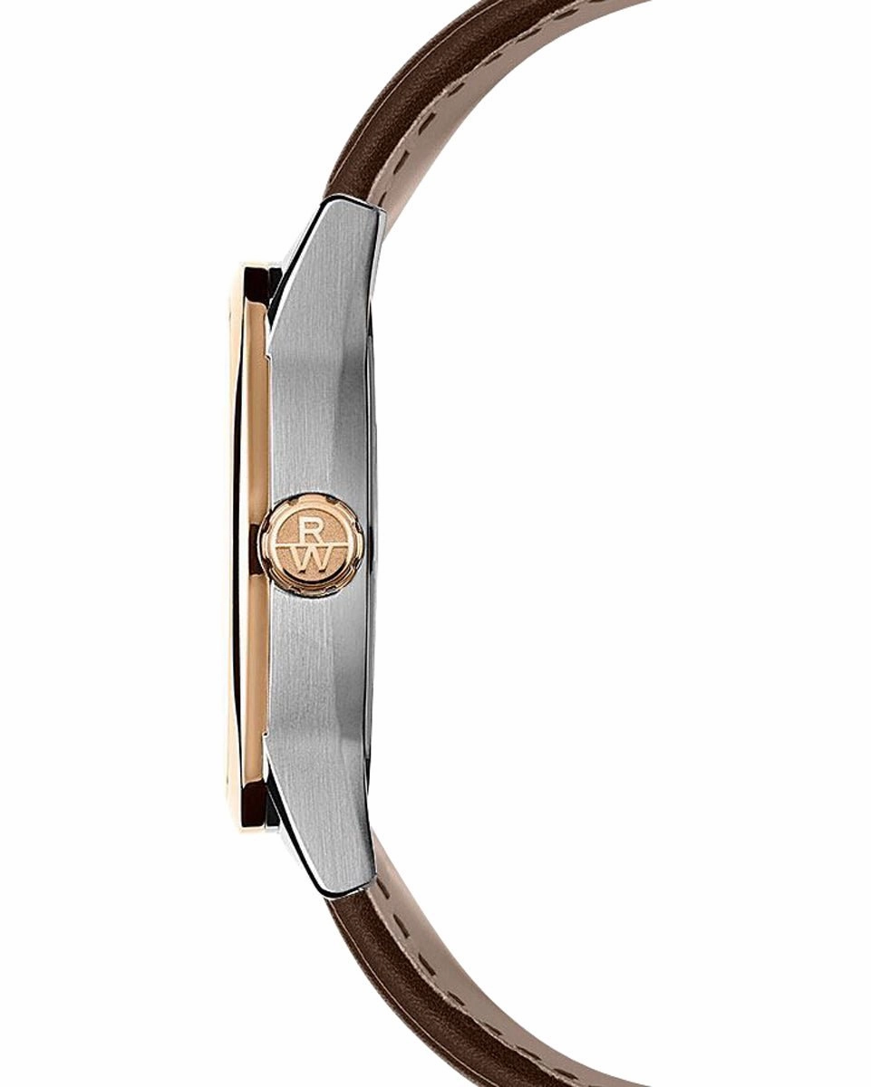 Raymond Weil Freelancer Automatic Two-Tone Stainless Steel Black Dial Brown Leather Strap Mens Watch 2780-SC5-20001