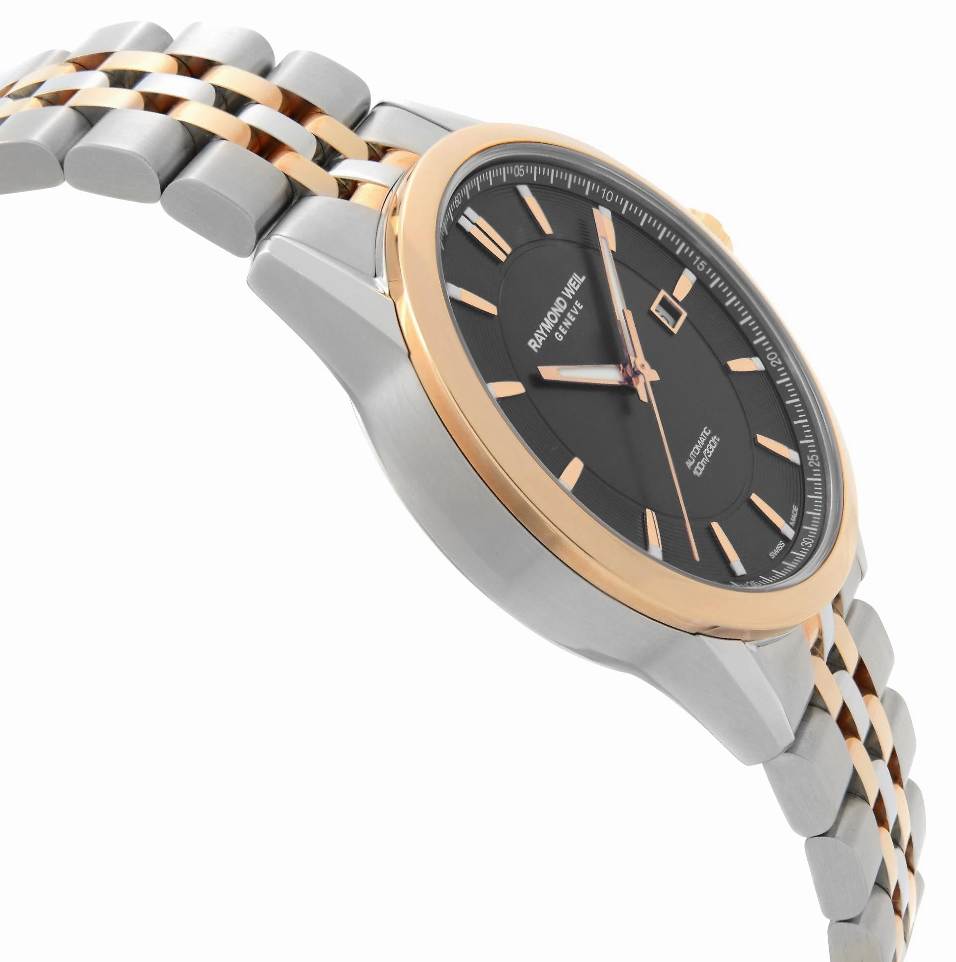 Raymond Weil Freelancer Automatic Two-Tone Stainless Steel Black Dial Mens Watch 2731-SP5-20001