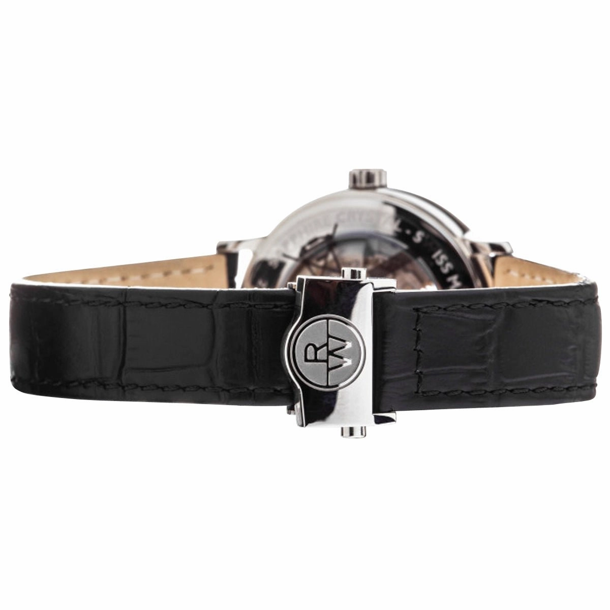 Raymond Weil Maestro Automatic Stainless Steel Silver Dial Black Leather Strap Mens Watch 2227-STC-65001