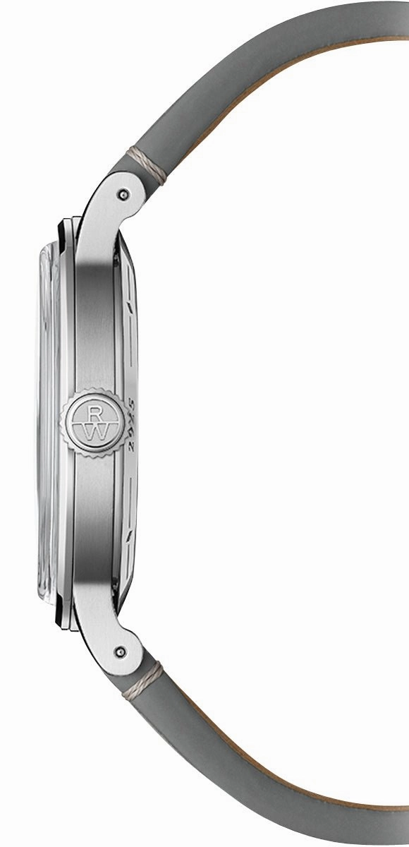 Raymond Weil Millesime Automatic Stainless Steel Pink Dial Gray Leather Strap Mens Watch 2925-STC-80001