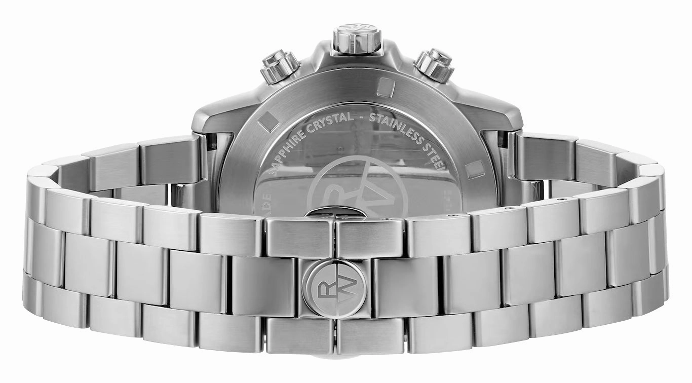 Raymond Weil Tango Chronograph Stainless Steel Black Dial Date Divers Quartz Mens Watch 8570-ST2-05207