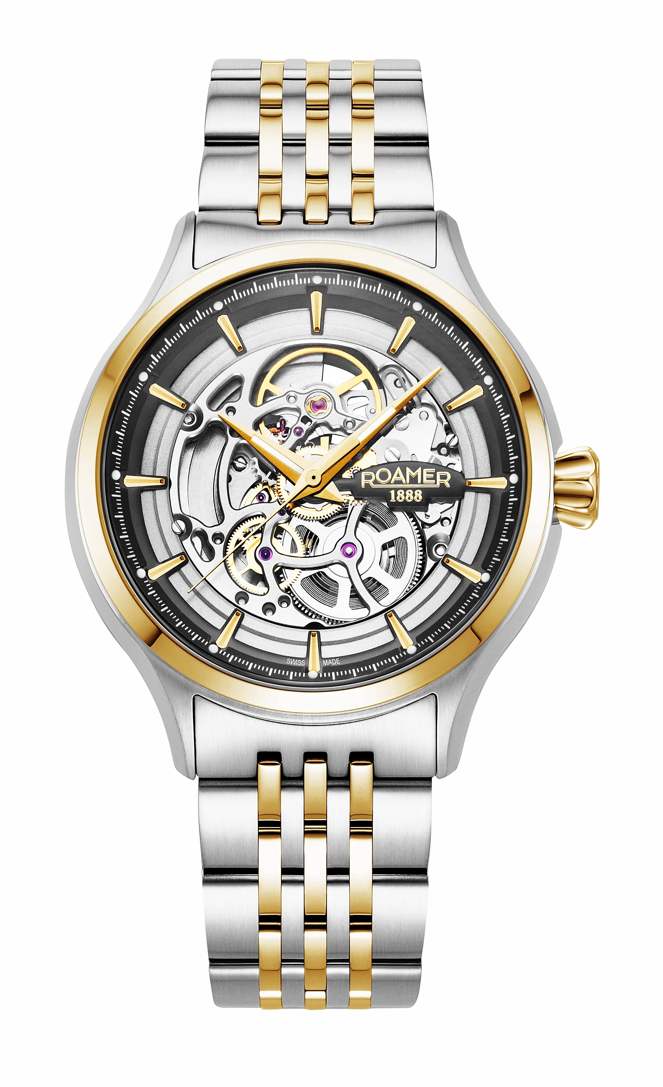 Roamer - 101984 47 85 10 - Competence Skeleton Stainless steel Watch for Men's