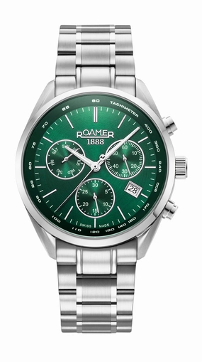 Roamer - 993819 41 75 20 - PRO CHRON Stainless Steel Watch For Men's