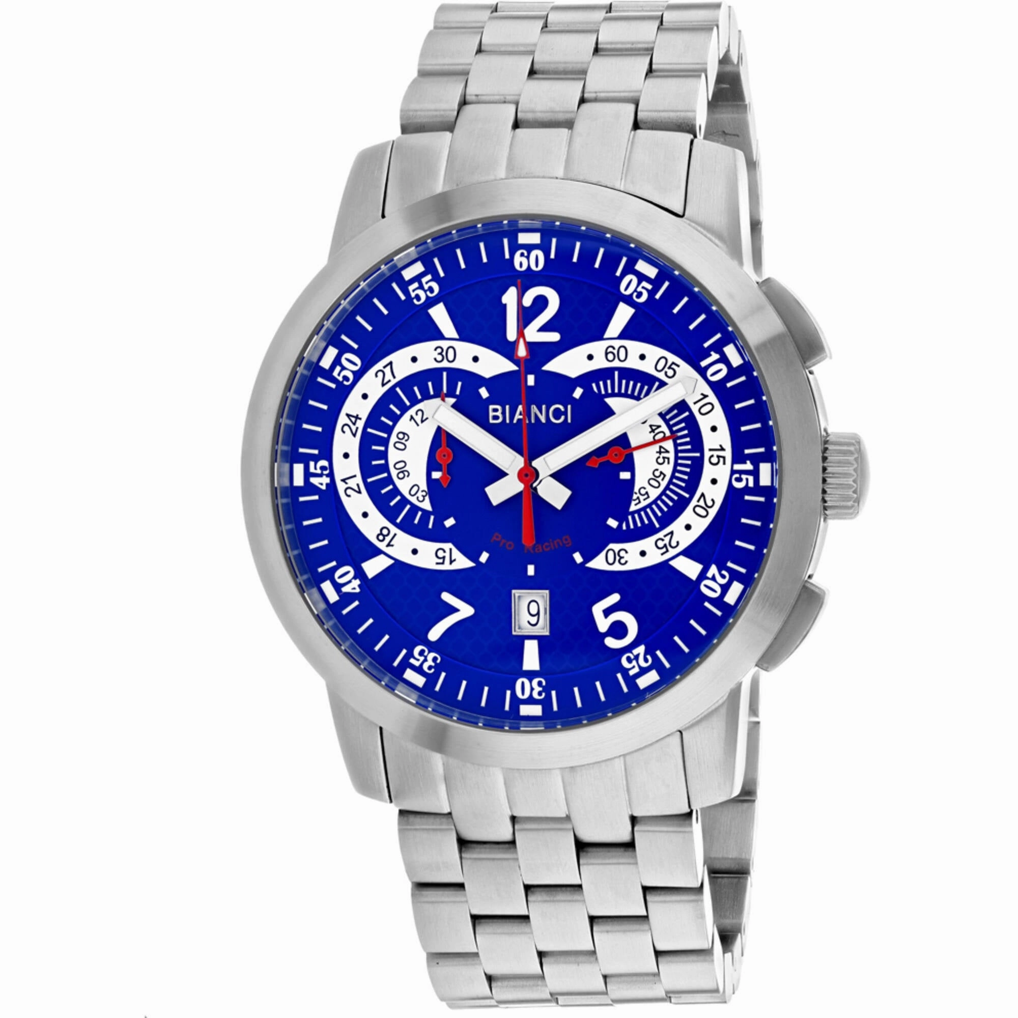 Roberto Bianci Men's Watch - Lombardo Blue Dial Stainless Steel Bracelet | RB70963
