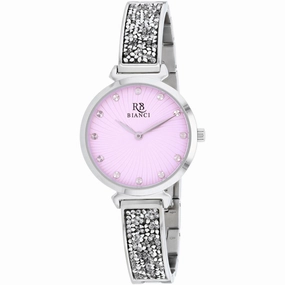 Roberto Bianci Women's Watch - Brillare Pink Dial Stainless Steel Bracelet | RB0201