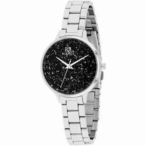 Roberto Bianci Women's Watch - Gemma Black Dial Stainless Steel Bracelet | RB0248