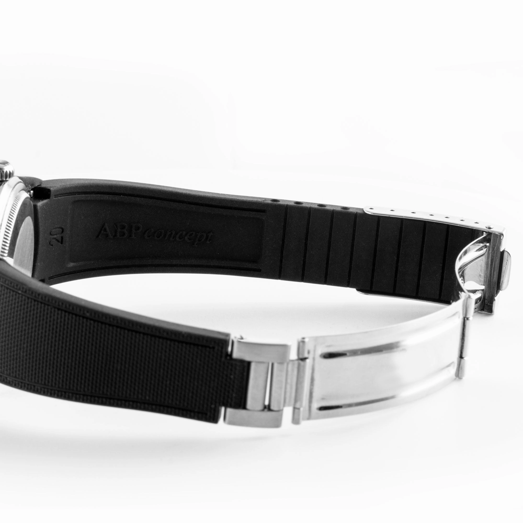 Rolex - R Strap Premium  Cordura pattern rubber watch band for GMT Master II non-ceramic & Jubilee strap
