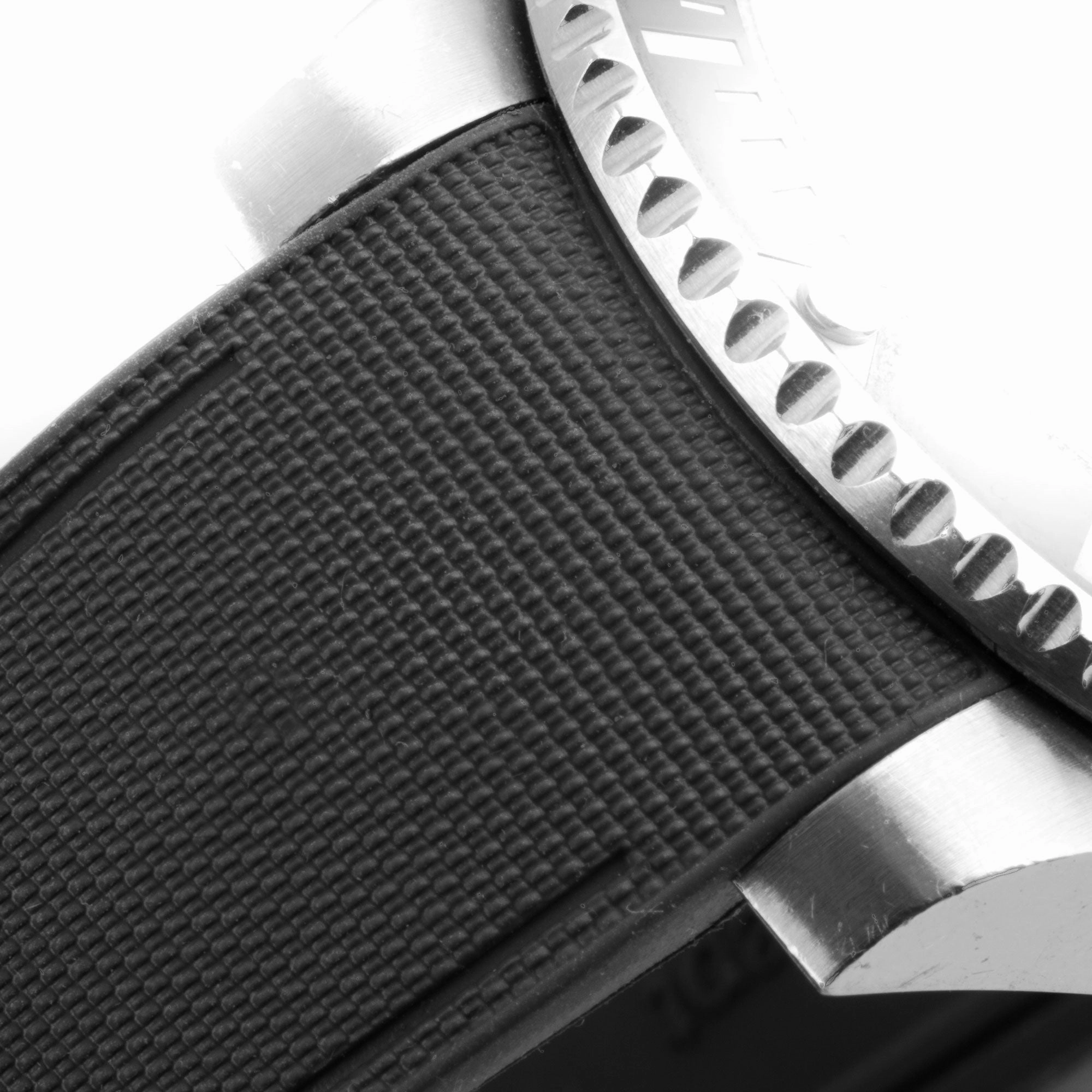 Rolex - R Strap Premium  Cordura pattern rubber watch band for Oyster Perpetual 39mm