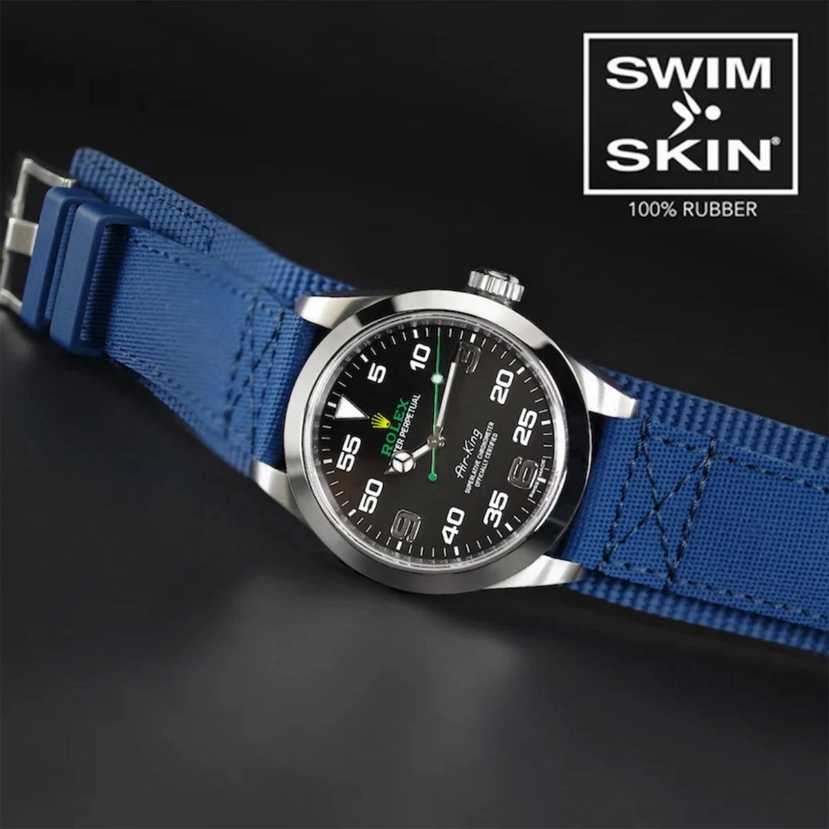Rolex - Rubber B bracelet for Air-King 40mm - Rubber Cuff Series