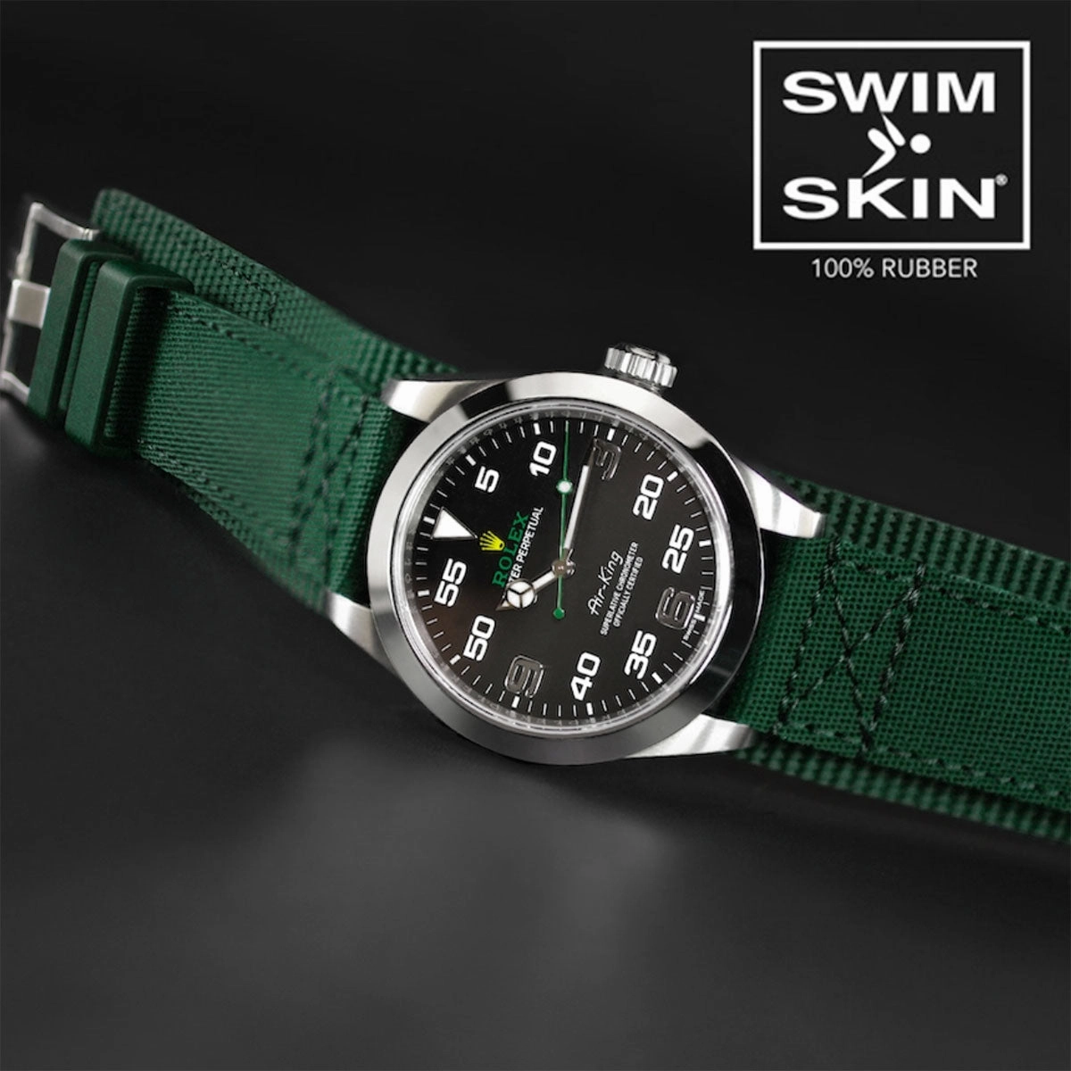 Rolex - Rubber B bracelet for Air-King 40mm - Rubber Cuff Series