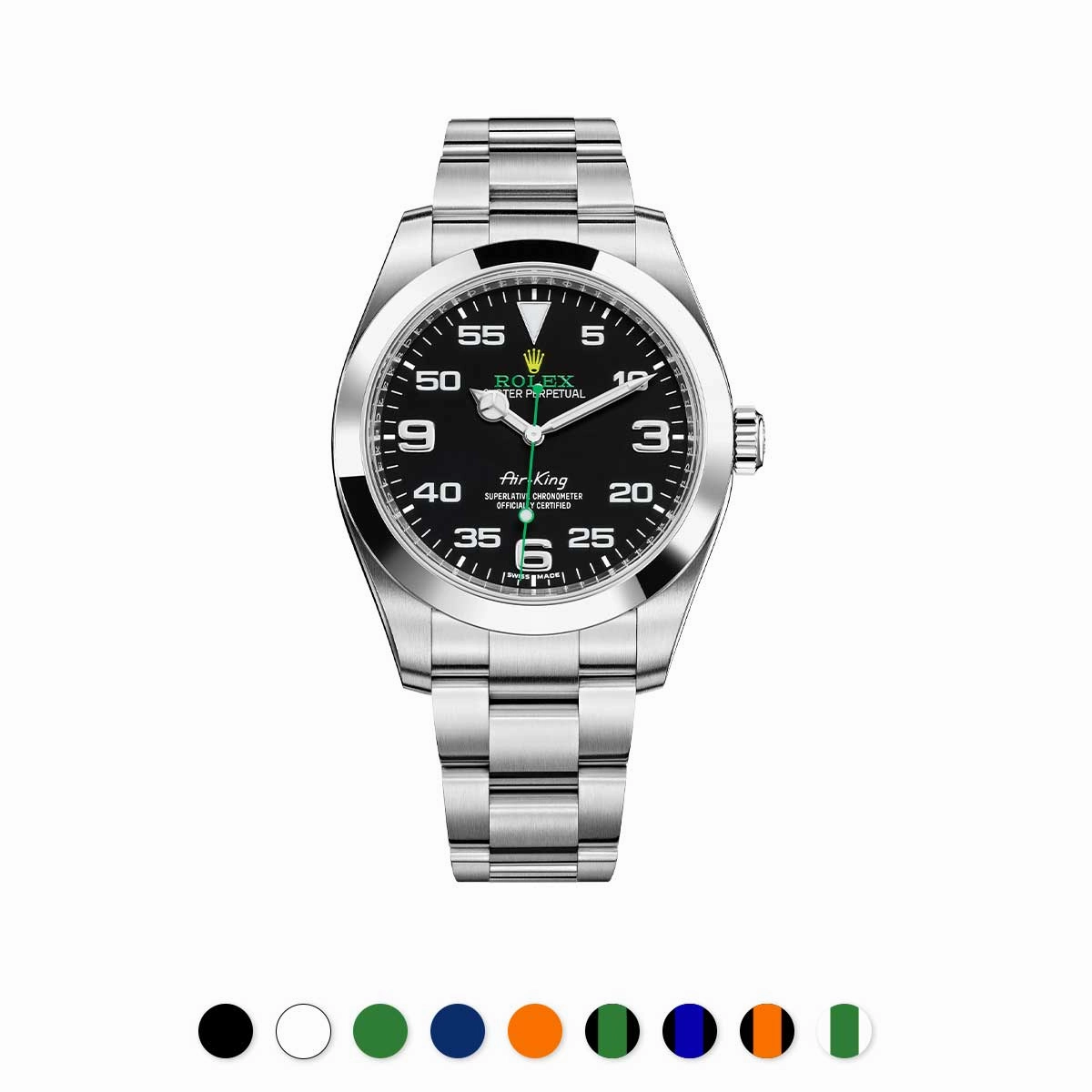 Rolex - Rubber B strap for Air-King 40mm - Classic Series