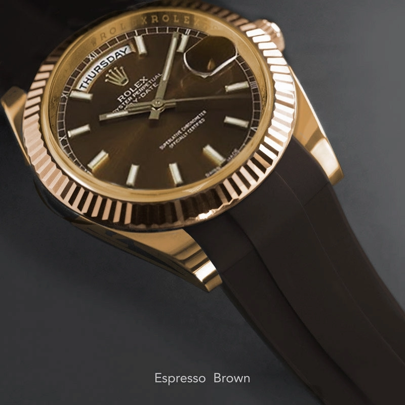 Rolex - Rubber B strap for Day-Date 40mm - Tang Buckle Series