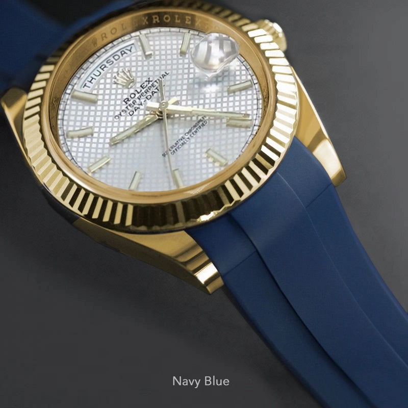 Rolex - Rubber B strap for Day-Date 40mm - Tang Buckle Series