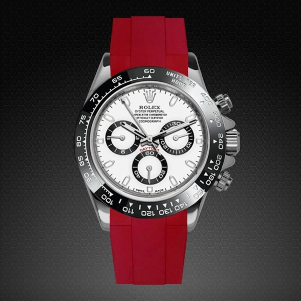 Rolex - Rubber B strap for Daytona Ceramic Bezel Oyster Bracelet - Tang Buckle Series