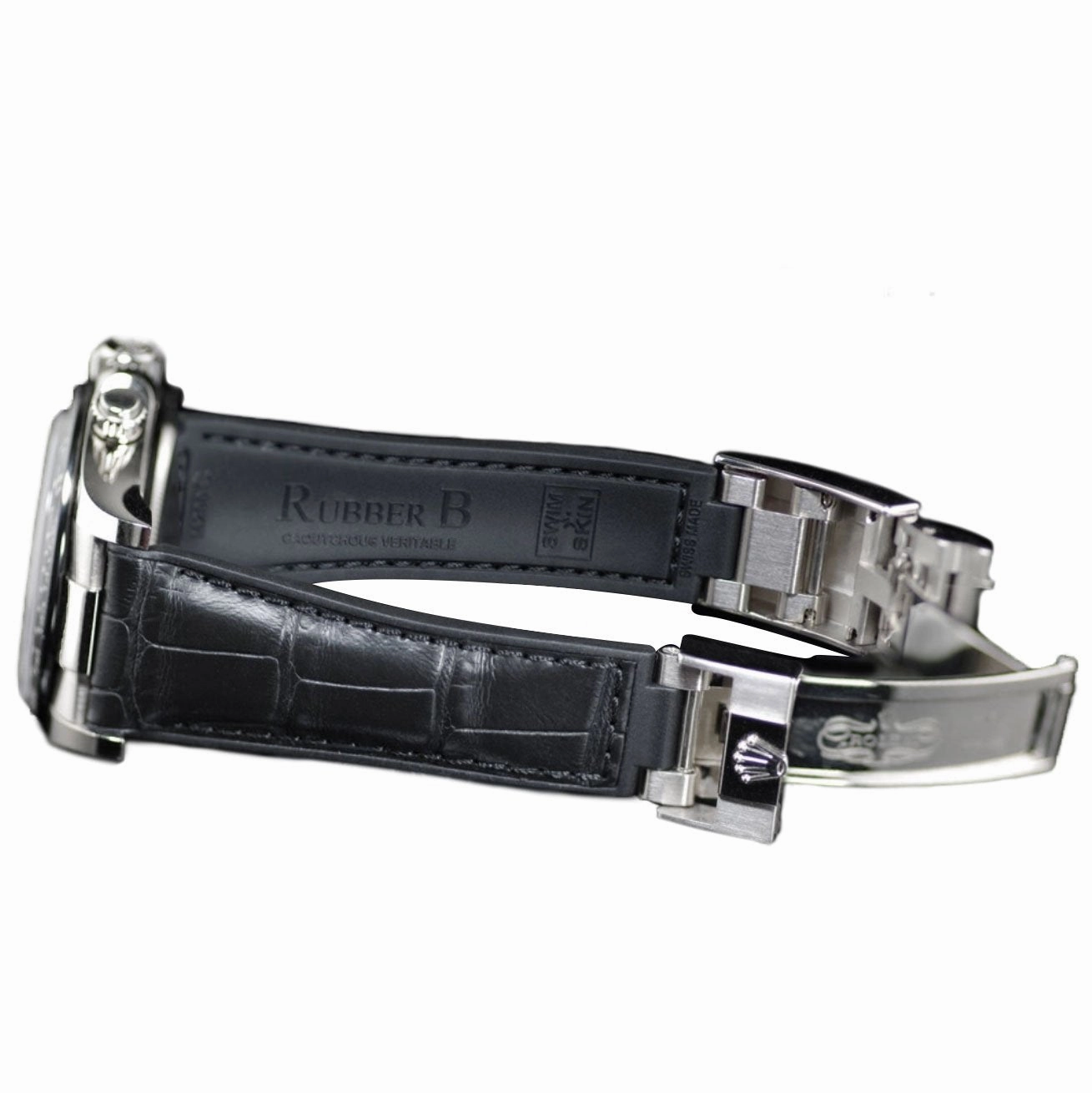 Rolex - Rubber B strap for Daytona on Oysterflex Bracelet - SwimSkin Alligator & Ballistic